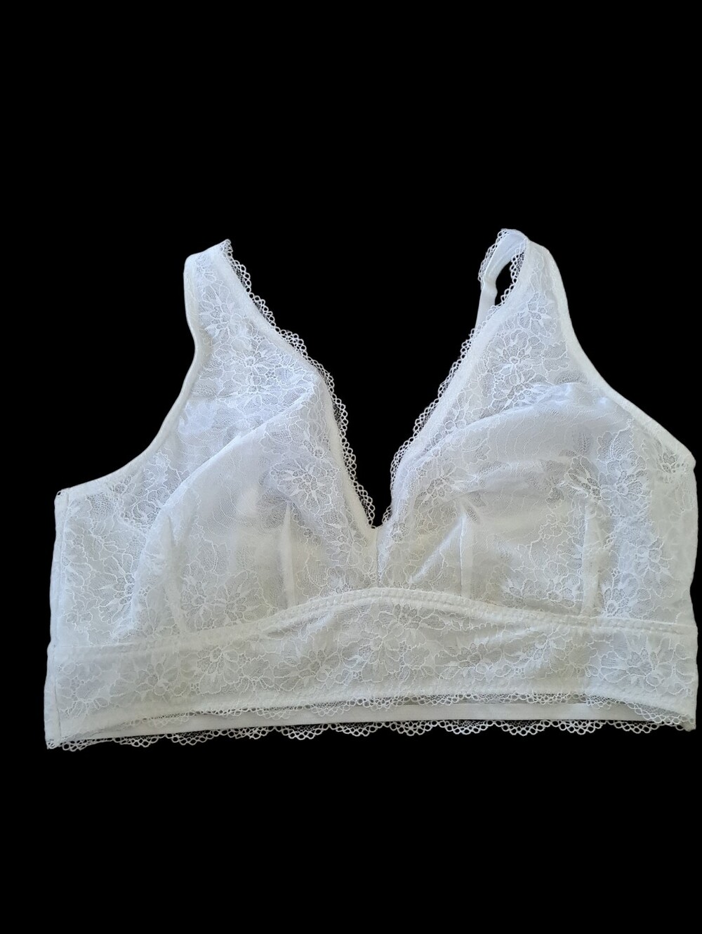 White Lace Bralette - 2X